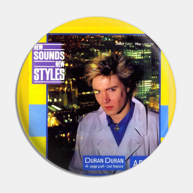 New Sounds New Styles 1982 Simon Le Bon Pin by Pop Fan Shop