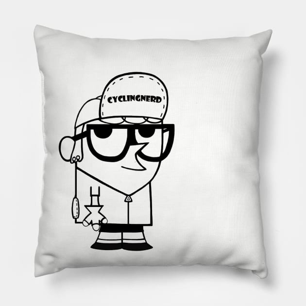 Cycling Nerd Pillow by cyclingnerd