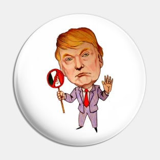 Donald Trump Caricature Pin