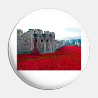 Tower of London Red Poppy Pin