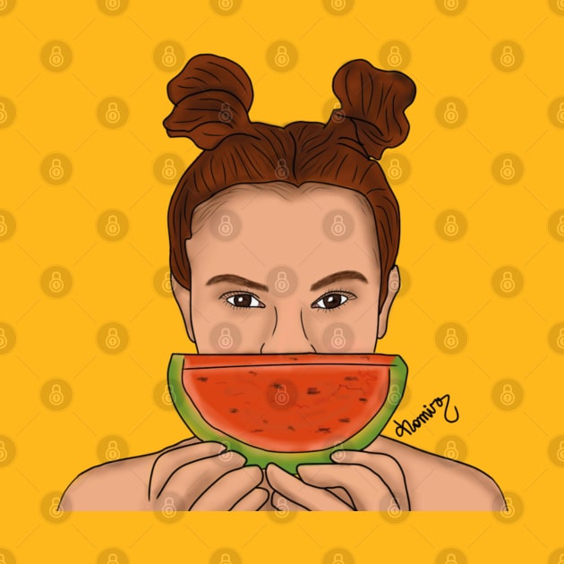 GIRL EATING WATERMELON / by caffeineandpeace