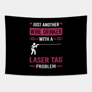 Wine Drinker Laser Tag Tapestry