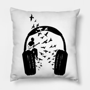 Headphone Bass guitar Pillow