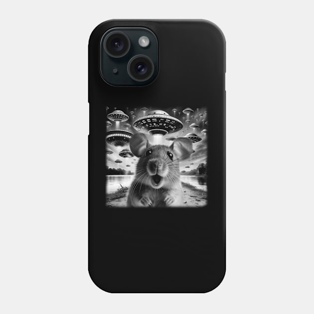 Chic Rodent Royalty Full Rat T-Shirts for Stylish Statements Phone Case by Smoking Robot