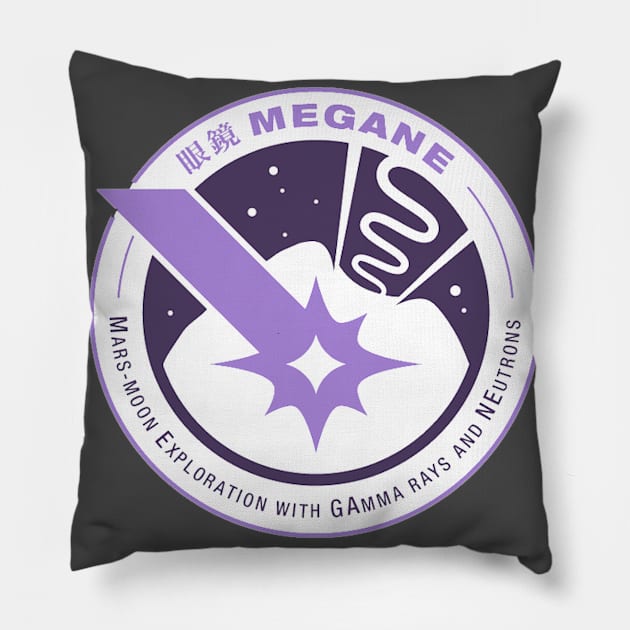 Mars-moon Exploration with GAmma rays and NEutrons Logo Pillow by Spacestuffplus