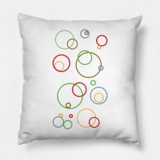 Retro Bubble Pattern Pillow