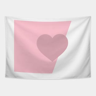 Pink heart Tapestry