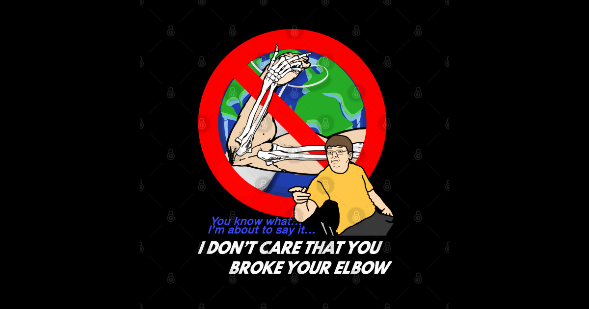 I Don't Care That You Broke Your Elbow Famous Vine Meme Comic Cartoon
