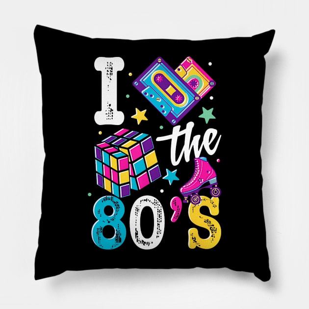 80's Clothes Party Supplies Eighties Costume Pillow by Aleem James