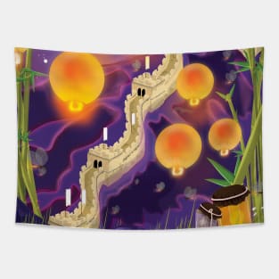 Great Wall Of China Tapestry