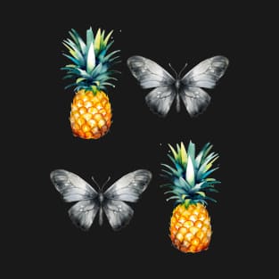 pineapple and butterfly T-Shirt