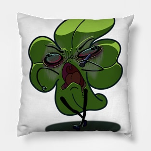 ShamROCK and the Metal-Leafed Clovers Pillow