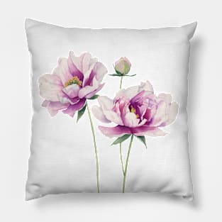 Pink peonies Pillow