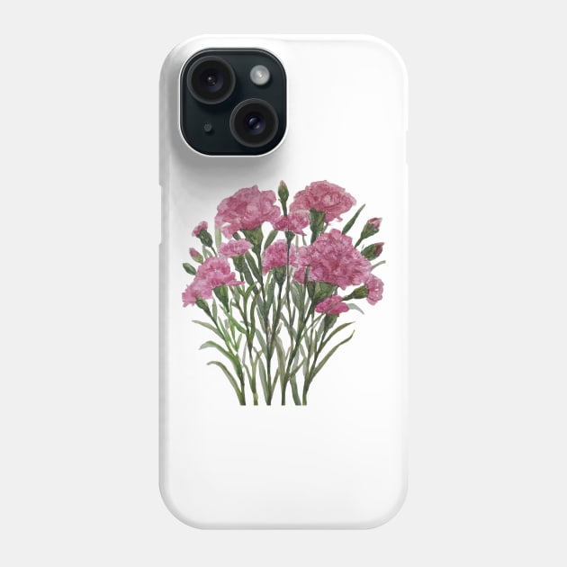 Carnation Phone Case by saskece