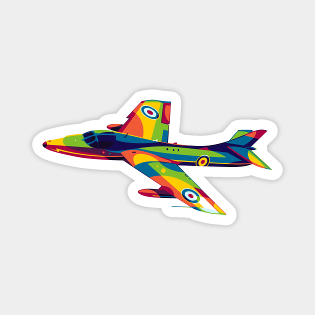 Hawker Hunter Magnet by wpaprint