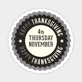 happy thanksgiving Magnet