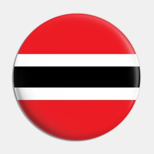 Trinidad and Tobago Color Block - Red White and Black Pin