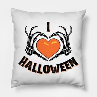 I Heart Halloween Pillow