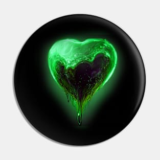 Green Heart Pin