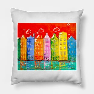 Houses. Amsterdam Pillow