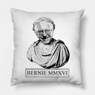 Bernie 2016 (Vintage Distressed Roman Bust) Pillow