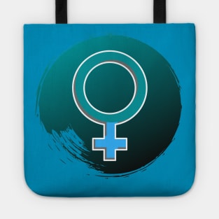 Female Symbol – Blue and Green Tote