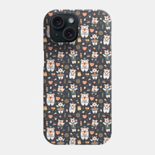 Art and Honey, the Artistic Bear Family Phone Case