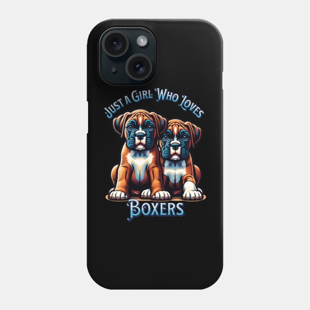 Boxer Love Tee - Perfect for Dog Enthusiasts Phone Case by Silly Pup Creations