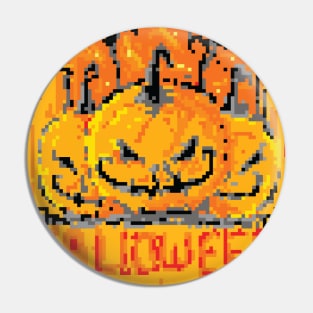 pixel halloween Pin