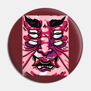 Pink Demon Pin