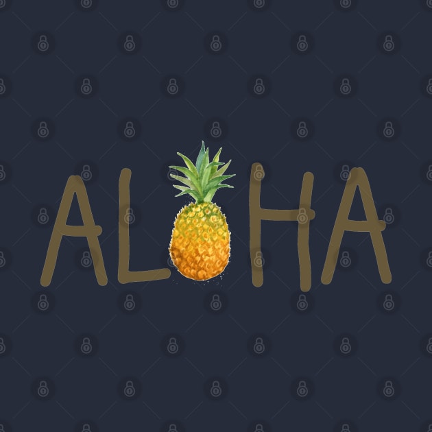ALOHA Pineapple by PeppermintClover