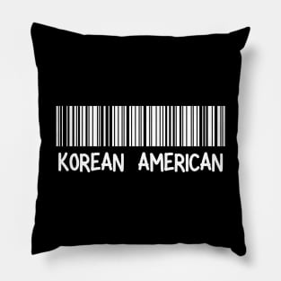 Korean American - Korea, America Barcode Pillow