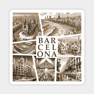 SPANISH CITY - BARCELONA - TRAVEL -2 Magnet