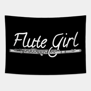 Flute Girl Flutist Female Musician Tapestry