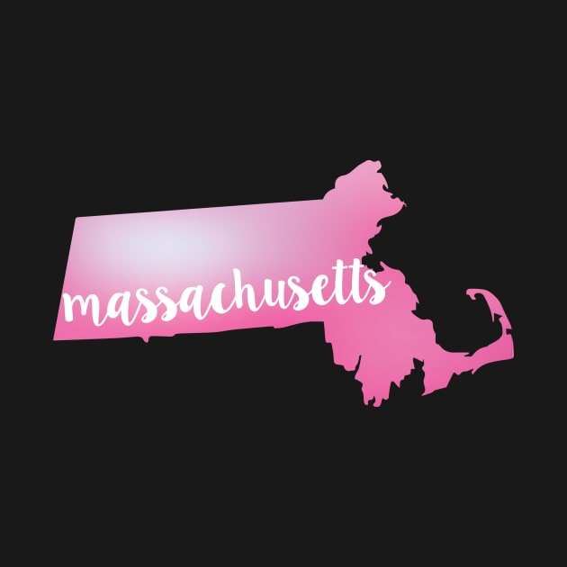 Massachusetts State Pink vector by emilystp23