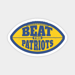 Beat the Patriots // Vintage Football Grunge Gameday Magnet