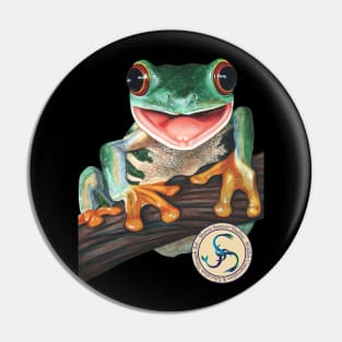 Green Tree Frog Pin