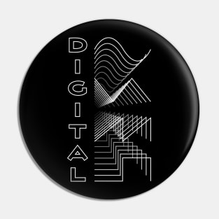 Digital Waveform Audio Analog Design Modular Gift Pin