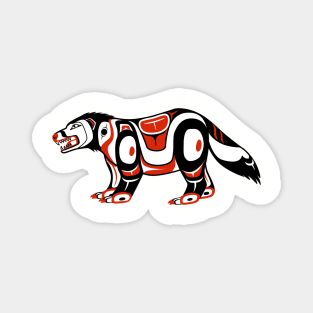 Haida Wolverine Magnet