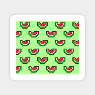 Pixel Watermelon Magnet