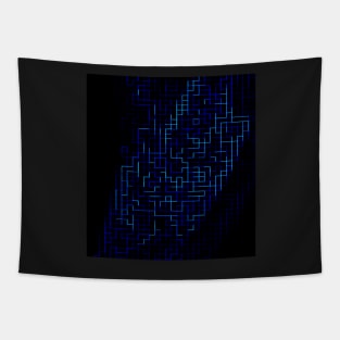 Blue lines v1 Tapestry