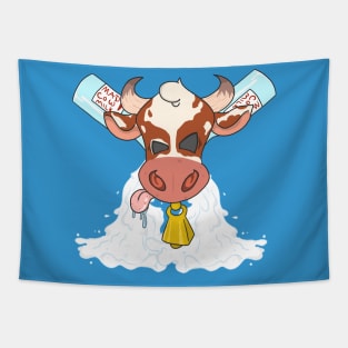 Mad Cow Milk Tapestry