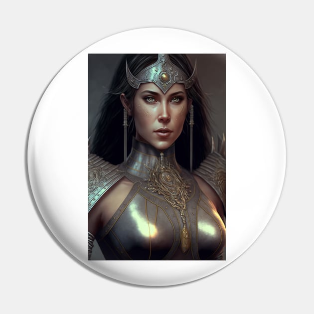 Goddess Donned In Mithril Pin by TortillaChief