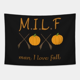 Man I love fall Tapestry