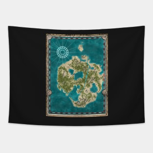 Pirate Adventure Map Tapestry