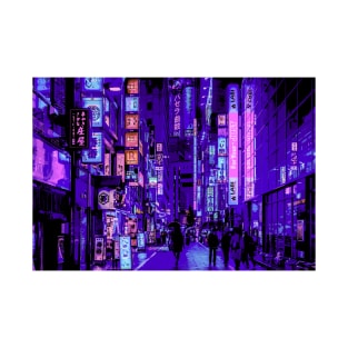 Shinjuku Violet Neon Nights T-Shirt