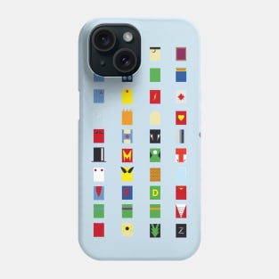 Minimalist Superheroes Phone Case