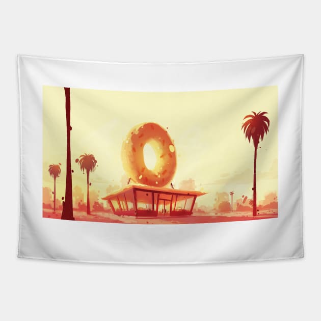 The Donut Shop Tapestry by coryosterberg