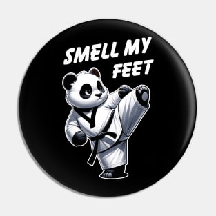 Cute Kawaii Panda High Kick for Boys Girls Funny Taekwondo Pin