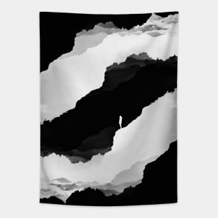 Black Isolation Tapestry